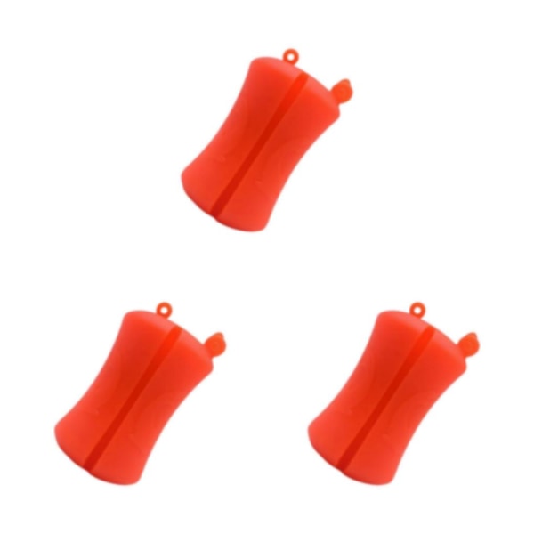 1/2/3/5 Bärbar fiskespö Fast boll Slitstark Slitstark Red 6 x 3.8cm 3Set