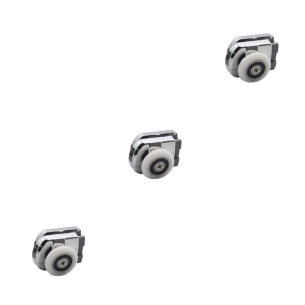 1/2/3 zinklegering Duschdörr Rullhjul för Duschrum Dusch Bottom 4 x 3.5cm 3Set