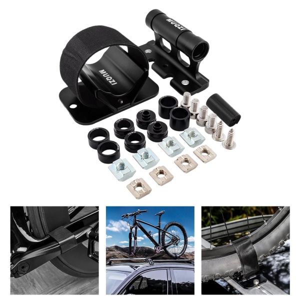 1/2/3 cykelhållare för bil takhållare Cykelställ aluminium Black 110 x 90 x 57.7mm 1Set
