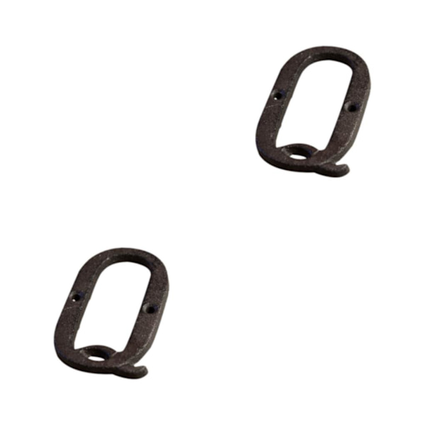 1/2/3/5 metall husnummer plakett Hållbar och rostsäker dörr B17--Q 2Set