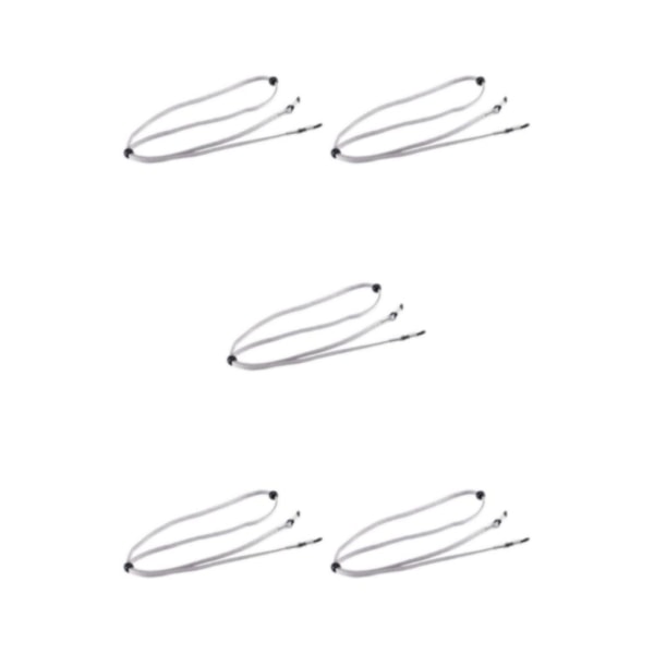 2/3/5 Glasögonrem Non- För Slip Stretchy Universal Rope Grey 26.77 Inch 5Set