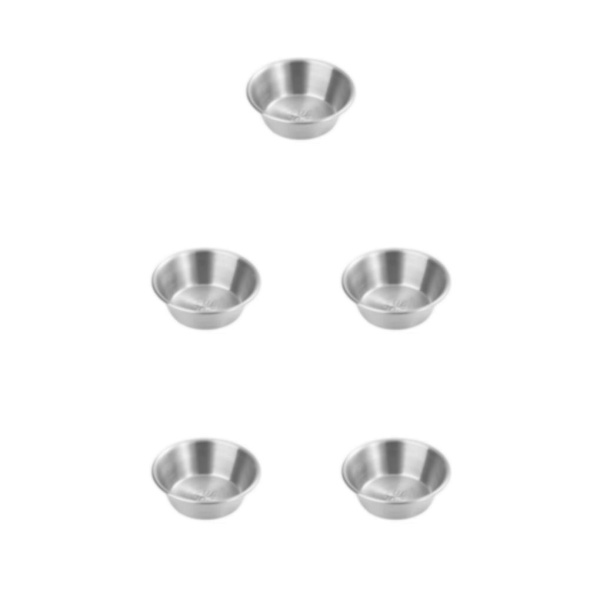1/2/3/5 Rostfritt stål Kryddor såskopp Hållbar och lätt att 7cm（sanding） 5PCS
