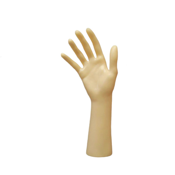Skyltdocka Hand Smycken Display Hållare Stöd för Chain Hand Yellow Skin Color 25.5cm