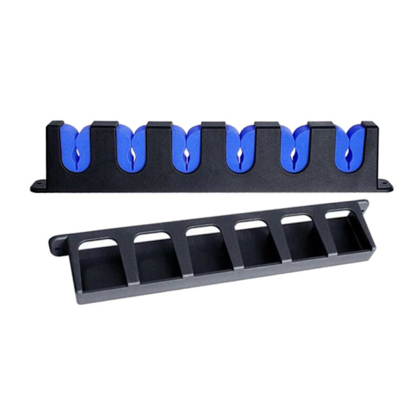 1/2 6 platser Fiskspö Hållare Ställ vertikalt fäste för garage Blue 345mm 1Set