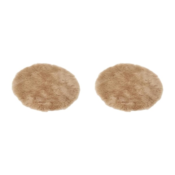1/2/3/5 Plysch miniatyrmatta 1:12TH Dockhusleksak för camel color round round dia 18cm 2Set