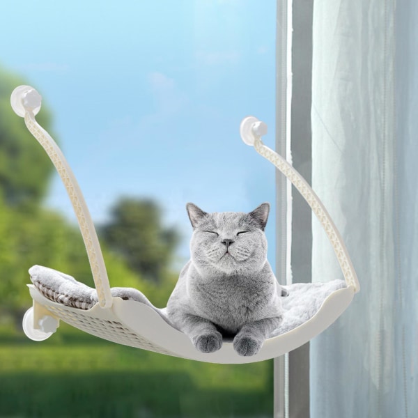Slitstark Cat Window Hammock Platsbesparande fönstersäte för inomhusbruk Plush Mat
