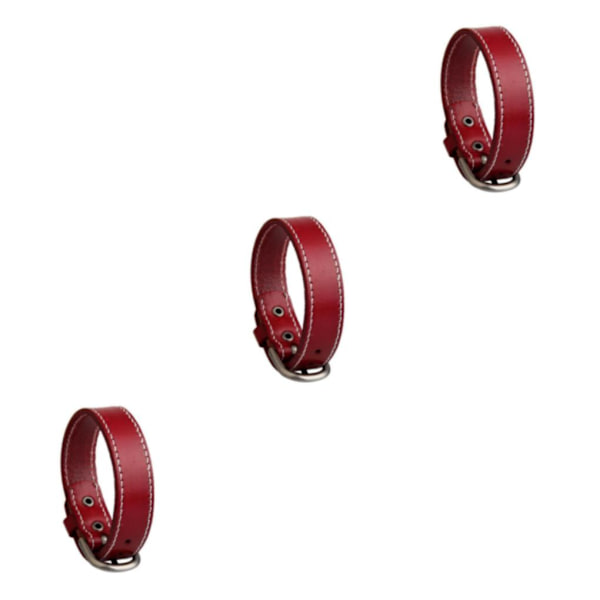 1/2/3/5 Vintage läderarmband Armband Legering Rem Spänne Spänne Red 26cm 3Set