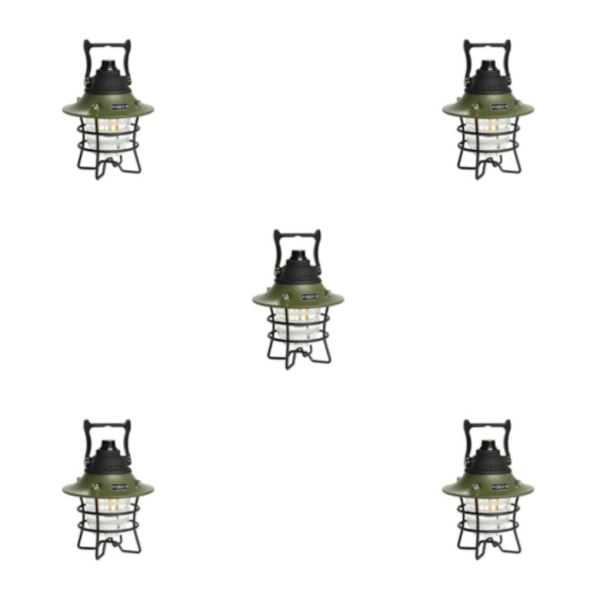 1/3/5 metall LED hängande justerbar tältljus ficklampa USB type1 5PCS