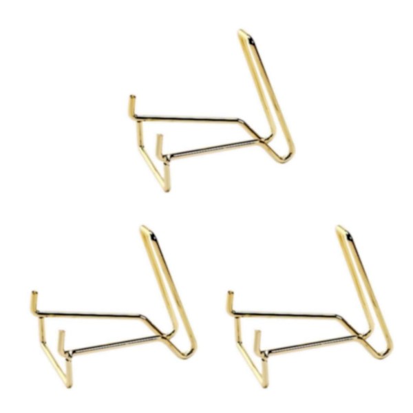 1/2/3 Iron Ores Stone Display Stand Desktop Rock Holder Base Golden L 3Set