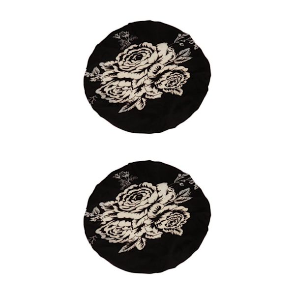 1/2/3/5 Fashionabla cover Rund vridbar stolsits Type B16 2Set