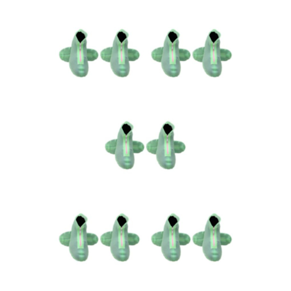 1/2/3/5 Rainy Days Companion vattentät cover för unisex Green 5Set