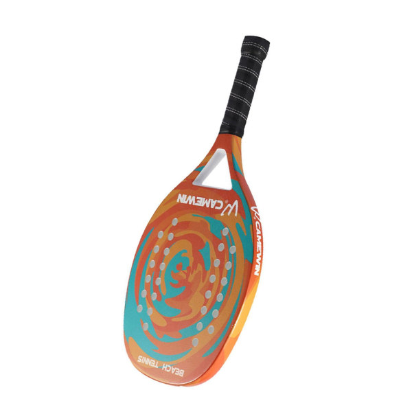 Beach Tennis Paddle Racket Utrustning för nybörjare med Ball Bag orange 48x23.5cm