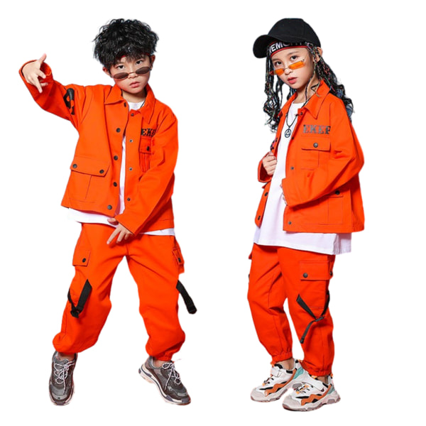 1/2/3 Hiphop Boys Skjorta Barn Höst Vårtröjor Vandring Long Sleeve 120cm 1 Pc