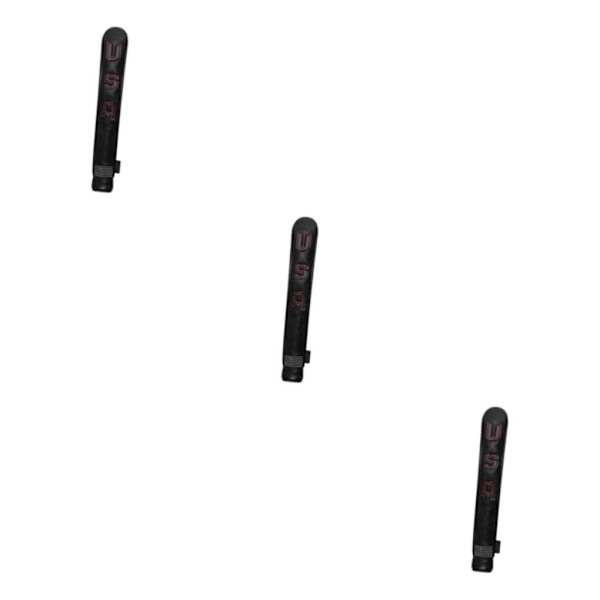 1/2/3/5 PU För Golf Alignment Stick Cover Case Broderad Black Red 33 x 5.5cm 3Set