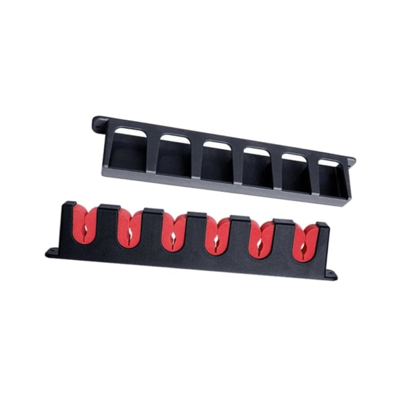 1/2 6 platser Fiskspö Hållare Ställ vertikalt fäste för garage Red 345mm 1Set