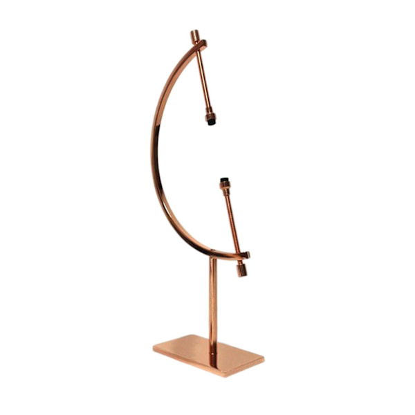 1/2/3/5 Sphere Holder Display Stand Ornament Glas Ball Holder Rose Gold 12x6x24cm 1Set