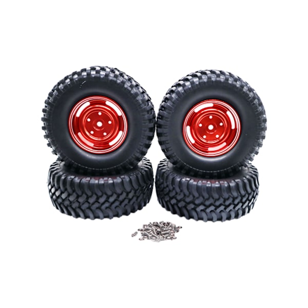 1/2/3/5 4-håls 100MM simuleringsdäck för ECX 1/12 Rc RGT136100 red 1Set