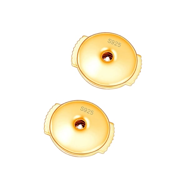 1/2/3/5 1 par låsande örhängen ryggar Smyckesfynd 6mm Golden 6mm 1Set