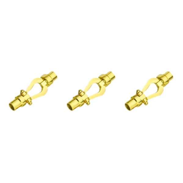 1/3/5 armbandsanslutningsspänne för utbyte av DIY-bearbetning Gold Inner hole 0.52cm 3Set