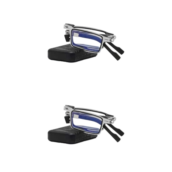 1/2/3/5 Lätta och hållbara läsglasögon för män och square 400 2Set