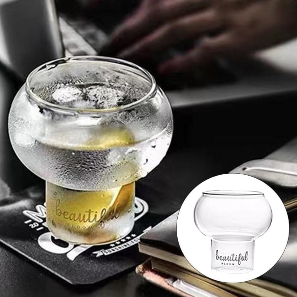 Transparent Cocktailglas Kaffe Te Öl Juice Yoghurt Mjölkmugg Clear 300ML