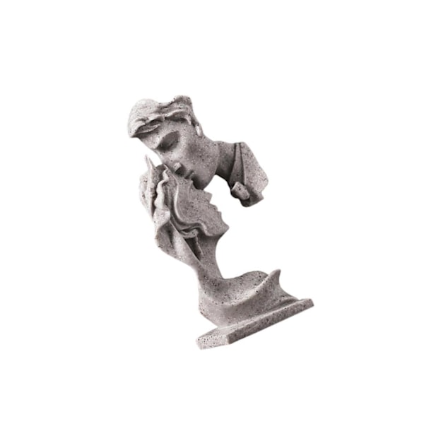 1/2 par kysser staty sovrum heminredning prydnadsfigurer Gray 7.6x3.1x13.4cm 1Set