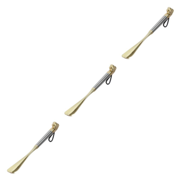1/2/3 Wooden Shoe Horn Shoe Helper Tool Long Handle Shoehore 32cm Silver Lion 3Set