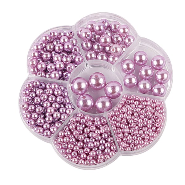 1/2/3/5 1150 stycken DIY-pärlpärlor för att göra vackra smycken purple 1 Pc