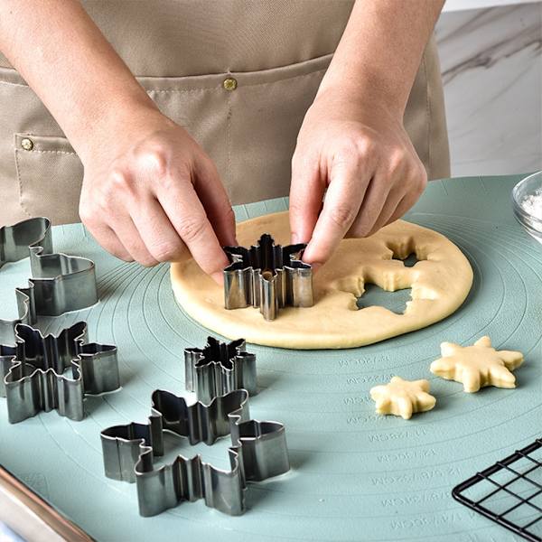 Snowflake Cookie Cutter Set Lätt att rengöra rostfritt stål