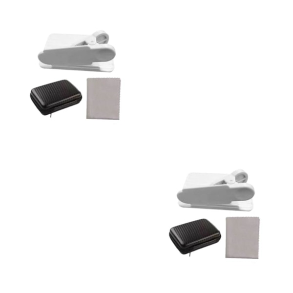 1/2/3/5 Telefon Spegel Reflektion Clip Bred Applicering Lätt att white 2PCS