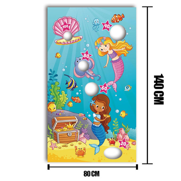 1/2/3 Återanvändbara speluppsättningar Banner Friends Interaction Toss Game Style D 1Set