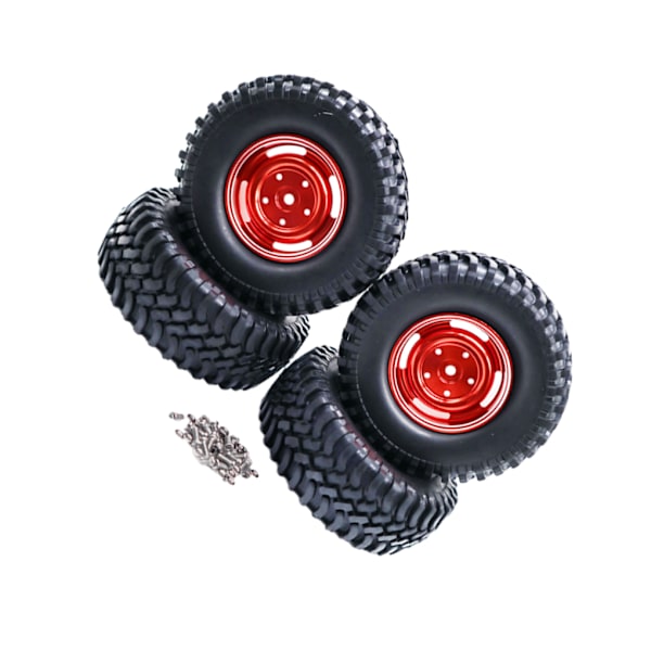 1/2/3/5 4-håls 100MM simuleringsdäck för ECX 1/12 Rc RGT136100 red 1Set