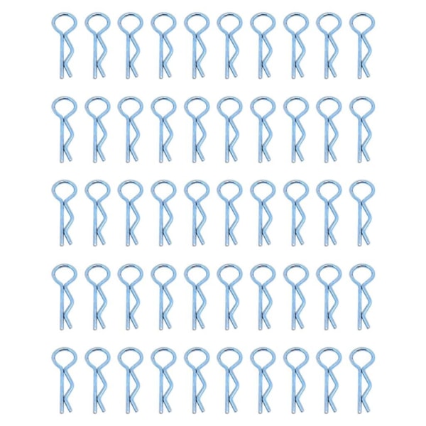 1/2/3/5 RC Body Shell Clips R Shape för 1/10 RC racingbil blue length 24mm 1Set