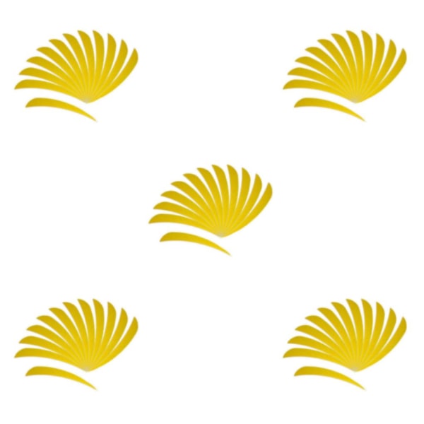 1/2/3/5 12 stycken För Bågskytte Jaktfjäder Fletching Right Yellow 5Set