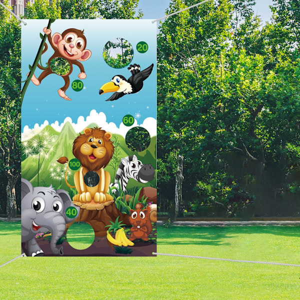 1/2/3 Återanvändbara speluppsättningar Banner Friends Interaction Toss Game Style A 1Set