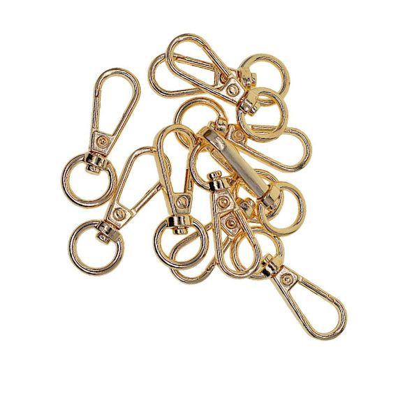 1/3/5 10 delar Swivel Snap Lobster Clasp Clips Nyckelring Golden 1Set