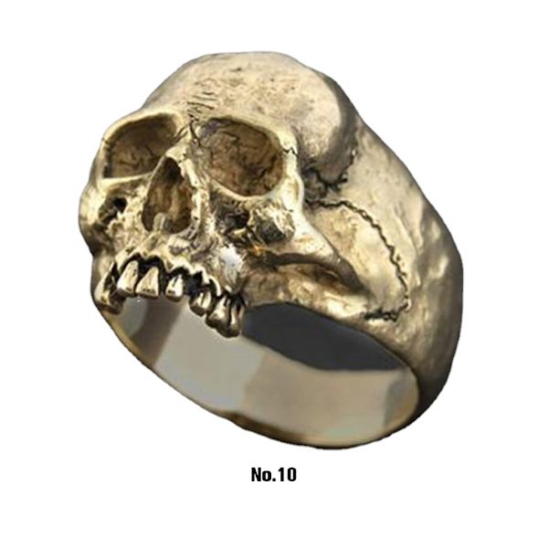 1/3/5 punkring för gotiska tillbehör Lämplig för Halloween Gold 10 1Set