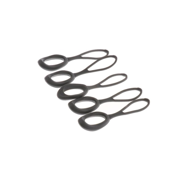 1/2/3/5 5 stycken Non- För slip Stark För Dragkedja Dragsladd Zip Grey 66mm 1Set