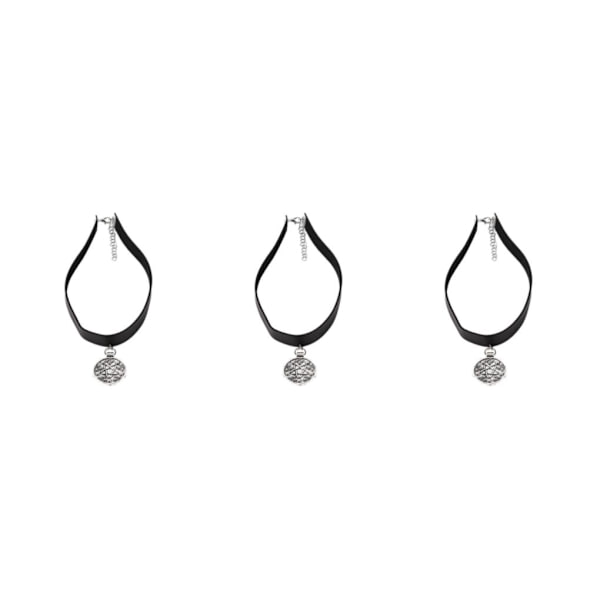 1/3/5 Choker Halsband Unik design för en mångsidig look silver 3PCS