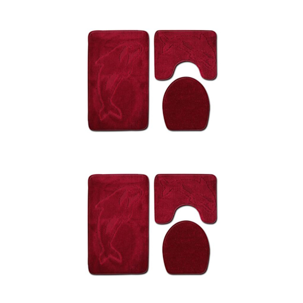 1/2 3pack/lot Halkfri Chenille Badmatta Lätt att installera PJ210922-A012 2Set