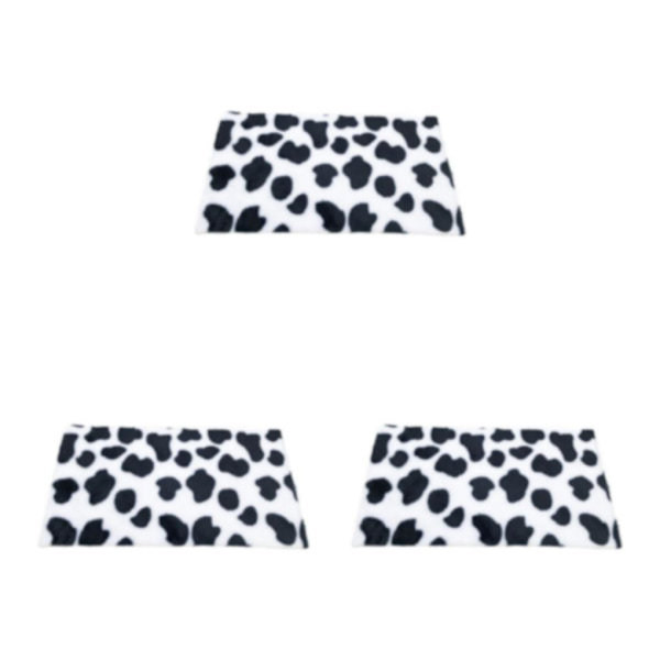 1/2/3/5 Plysch miniatyrmatta 1:12TH Dockhusleksak för rectangle round dia 18cm 3Set