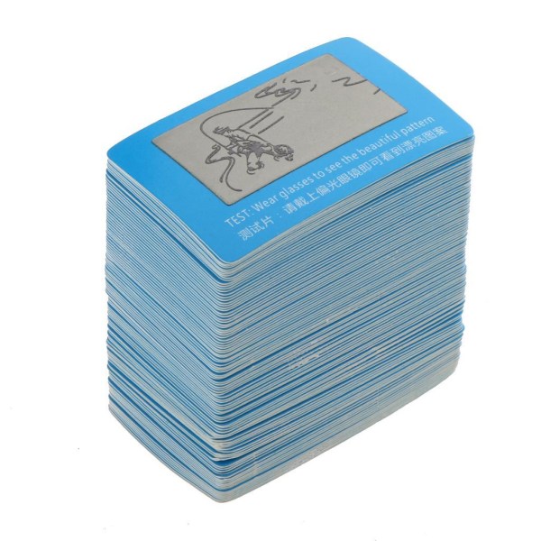 1/2/3 100 stycken Premium hårt polariserat testpappers kortlins 1Set