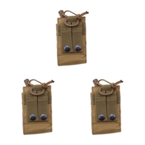 1/2/3/5 Radio Intercom Bag Interphone Magazine Pouch Hunting Yellow 3PCS