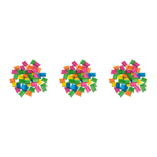 1/2/3 Minihäftapparat Klassrum Liten set Fasta brevpapper Multicolor Clips 11.5 x 2.5cm 3Set