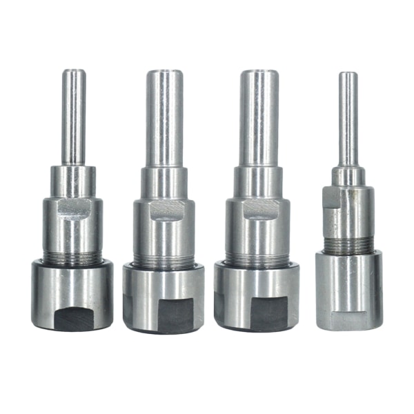 1/2/3/5 Diameter Shank Router Collet Extension För Chuck Hållare Silver 6.35mm 1Set
