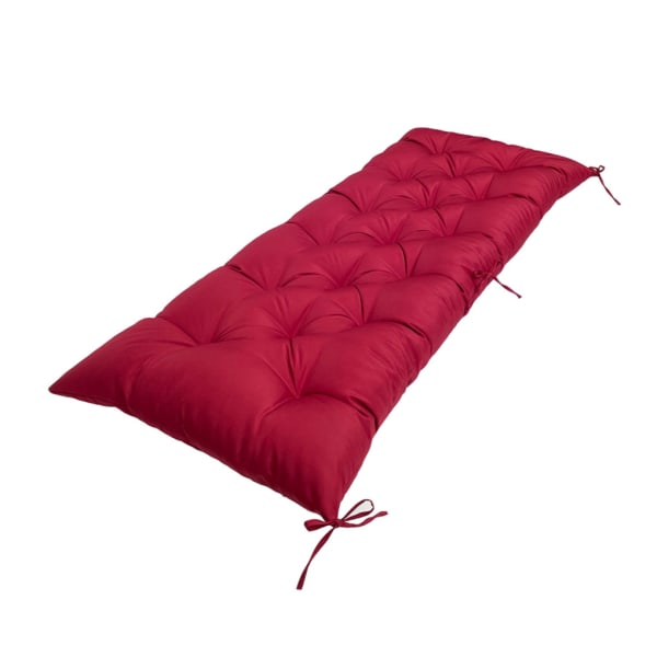 Polyester vattentät bänkmatta kudde för komfort och Red wine 100*50*8CM