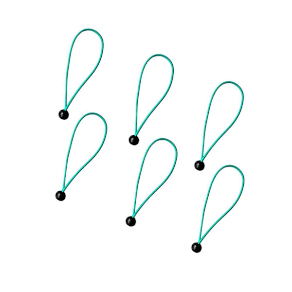 1/2/3 6 stycken Heavy Duty Ball Bungee Cord Snöra ner sladd Canopy Green 15cm 2Set