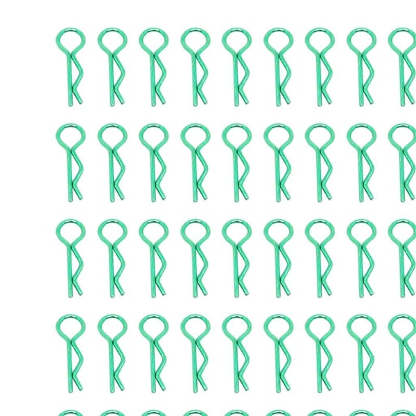 1/2/3/5 RC Body Shell Clips R Shape för 1/10 RC racingbil green length 24mm 1Set