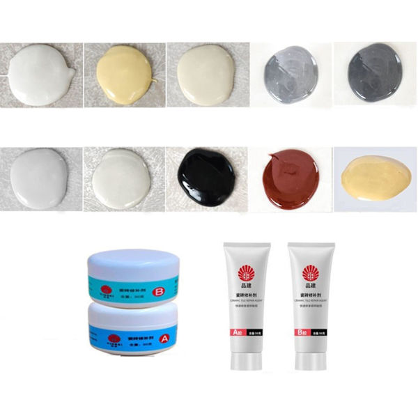 1/2/3 2x Tile Repair Agent Fix Hole Keramic Repair Pasta för Gray White 50ml 1Set