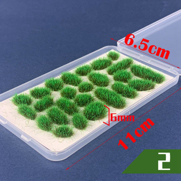 1/2/3/5 25x Simulation Cluster För Grass for Train Scenery Green 6mm 1Set